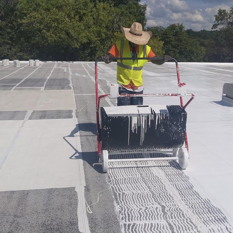 Commercial roof restoration system